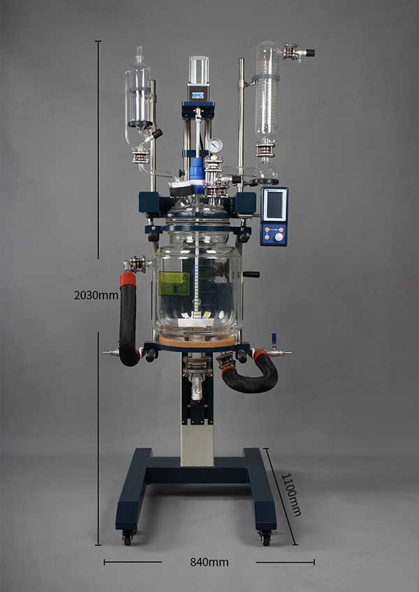 高硼硅玻璃反應釜組成部件，工作原理